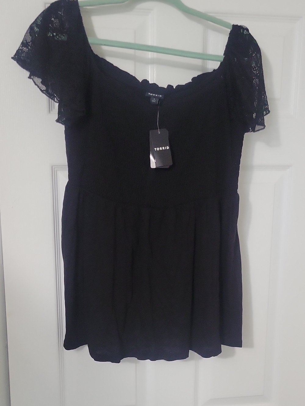 Torrid Black Lace Sleeve Women's Dress